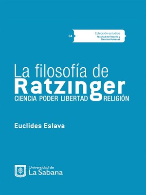 cover image of La filosofía de Ratzinger